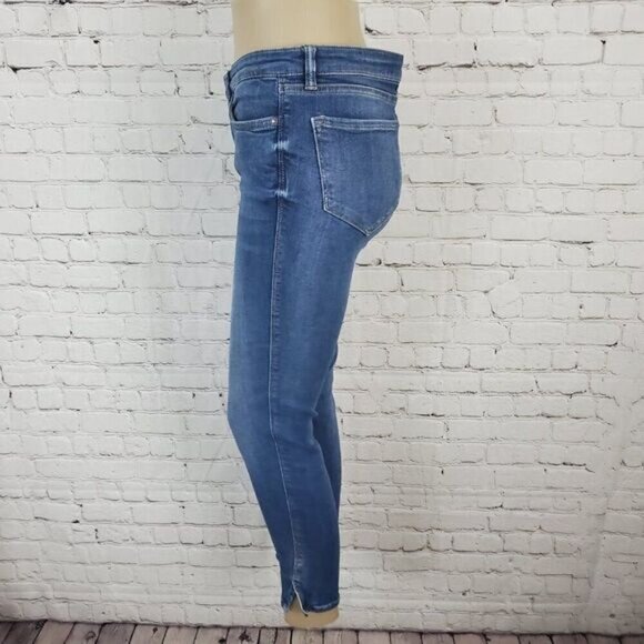 all Saints Mast Twisted Cropped Skinny Jeans sz 29 - Picture 4 of 7